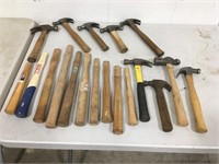 Big Lot of Hammers and Handles
