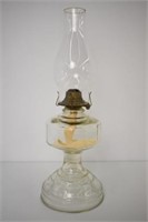 GLASS OIL LAMP - 18 1/2"