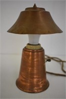 COPPER LAMP TESTED AND WORKING 4 1/2" TALL