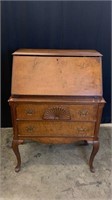 Vintage Drop Front Secretary Desk