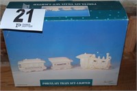 Lighted Porcelain Train Set