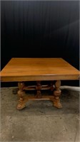 Wooden Dining Room Table with Leaves
