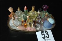 Mirrored Tray w/ Perfumes & Misters