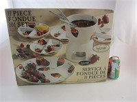 Service a fondue de 11 pièces