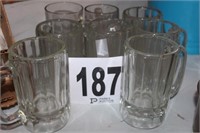 Eight Glass Mugs