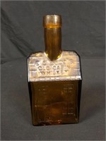 EC Booze's Old Cabin Amber Whisky Bottle (1840's)