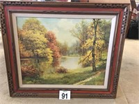 Framed  painting by Robert wood