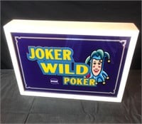 Joker Wild Poker Sign