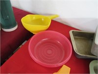 Kitchen utensils, storage containers, Pyrex