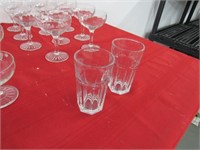 Glasses, glasses, stemware, custard cups