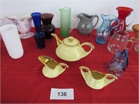 Vases, pitchers, pots, Tea set - Pearl 22 K gold