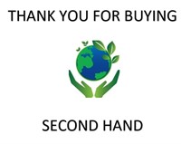 THANK YOU FOR BUYING SECOND HAND