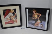Two Pin Up Prints by Elvgren