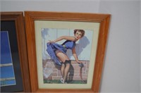 Two Pin Up Prints by Elvgren