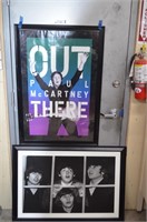 Two Framed Beatles Posters