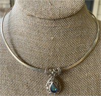 Sterling Silver & Abalone Necklace