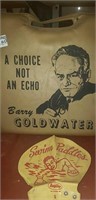 Vintage Barry Goldwater cushion and childs swim