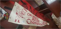 #2 Vintage pennants Cincinnati Reds & NCAA 1961-62