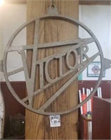 Vintage cast VICTOR plate/sign 
10". Maybe
