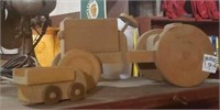 Wooden tractor and truck
Truck 4", Tractor 11"