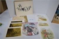 Western Pictures, Gold Etched Prints, Matchbooks &