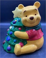 Disney Winnie The Pooh Christmas Tree Cookie Jar