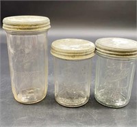 Vintage Ball Freezer Jars w/Zinc Lids