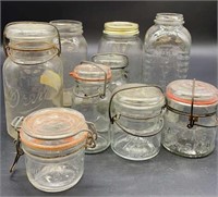 Vintage Mason and Fridge Jars