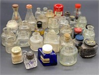 Large Collection of Vintage Ink Wells