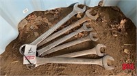 5 - Large Combination Wrenches, 11/2" To 2"