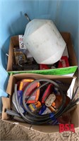 2 - Boxes Of Misc. Gas Line Hose, Tail Lights,