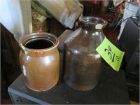 2 Small Stoneware Jugs