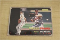 1995 DONRUSS FREEZE FRAME "GREGG MADDUX"