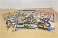 SELECTION OF SKETCH COMIC BOOKS
