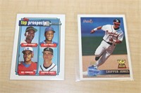 SELECTION OF CHIPPER JONES ROOKIE CARDS