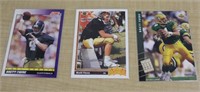 SELECTION OF BRETT FARVE ROOKIE CARDS