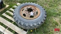 8.25 – 20 tire and rim, fits Dodge 600 and others