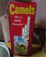 Camel's Cigarettes Metal Thermometer Sign