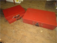 3 Lockable Wood Storage Cases