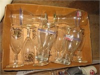 Beer Glasses - 7 Andeker, 4 Samuel Adams