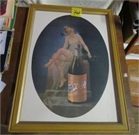 Framed Schlitz Beer Poster
