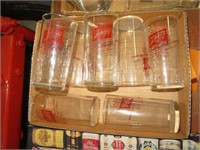 Set of 8 Schlitz Beer Glasses