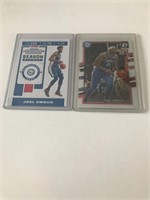 ASSORTED LOT OF 2 JOEL EMBIID CARDS