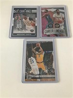 ASSORTED 3 CARD LOT OF ANTHONY DAVIS