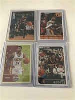 ASSORTED 4 CARD LOT OF PAUL GEORGE