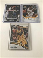 ASSORTED 3 CARD LOT OF PAUL GEORGE