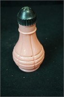 Pink Glass Salt Shaker