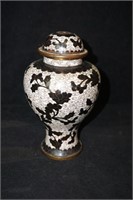 Vintage Brass and Porcelain Lamp Base