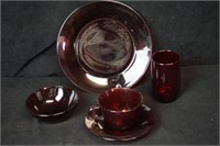 Collection of Ruby Red Dishes