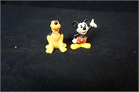 Vintage Mickey and Plute Figurines
